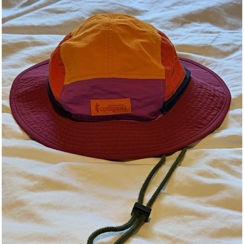 Cotopaxi Tech Bucket Hat Foxglove Raspberry Colorblock Unisex